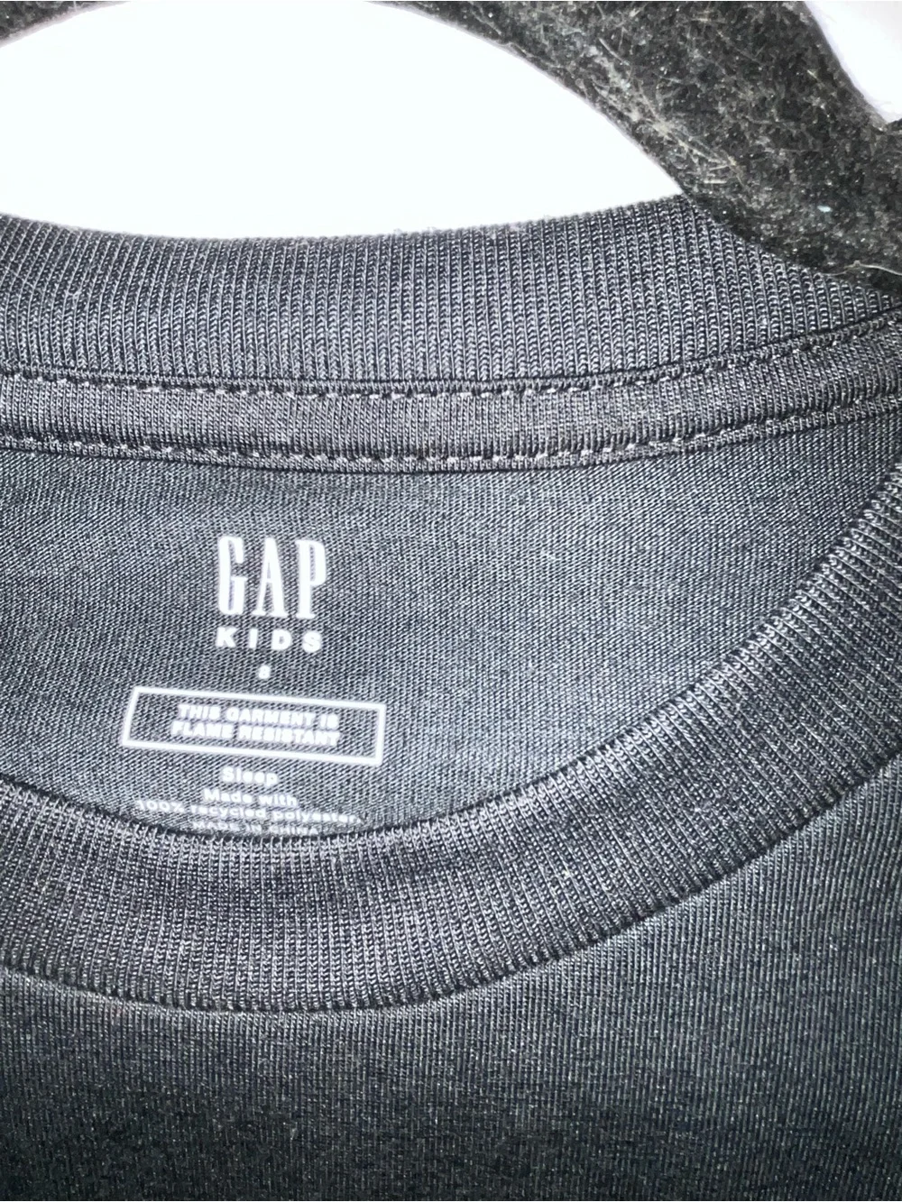 GAP Black Crewneck Shirt with Neutral  'SHINE' Graphic